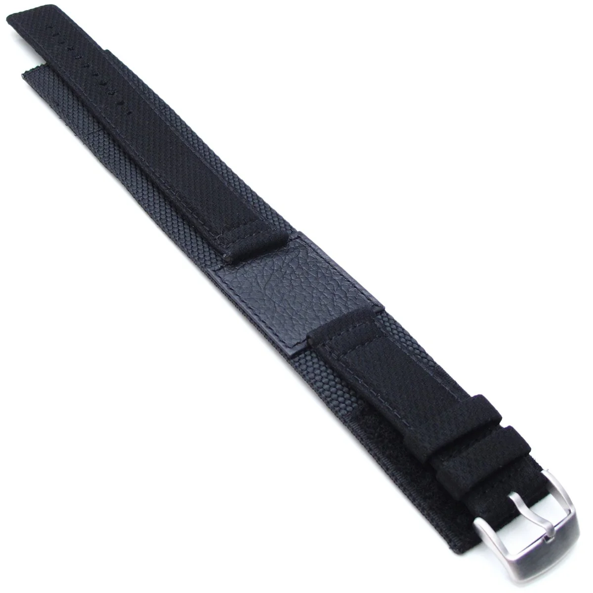 MiLTAT 21mm Double Layer Nylon Black Tactical Hoop and loop Watch Strap - Image 5