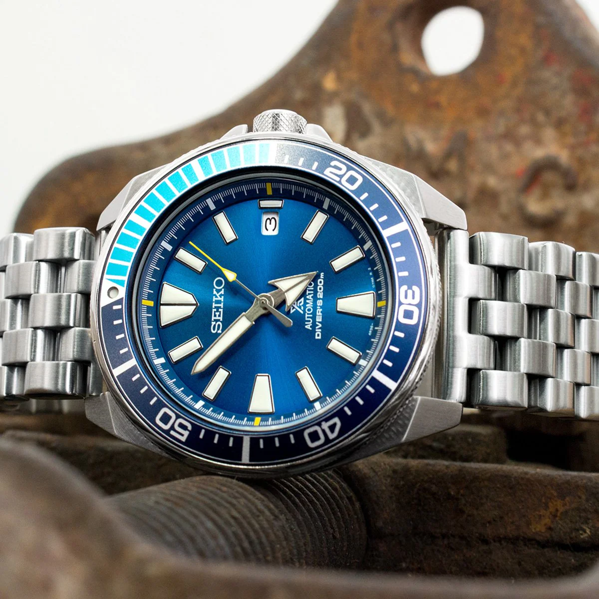 20mm or 22mm or 24mm Brushed Watch Band Straight End, Super Engineer I 316L Stainless Steel - Image 3