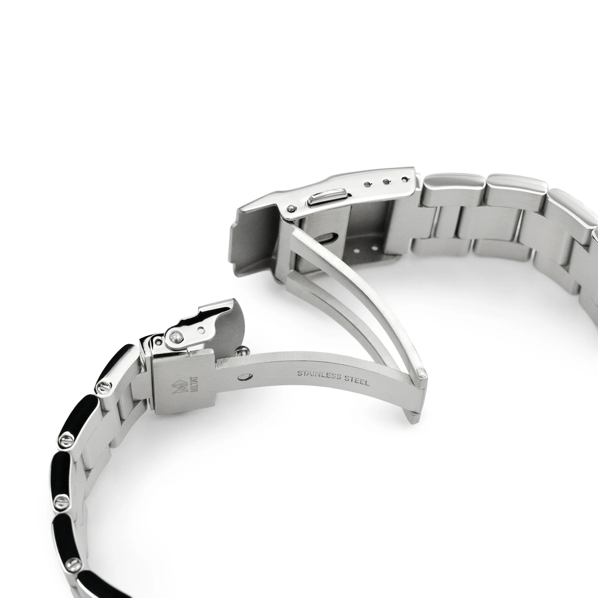 Super-O Boyer 19mm 20mm Stainless Steel Straight End Bracelet - Image 6