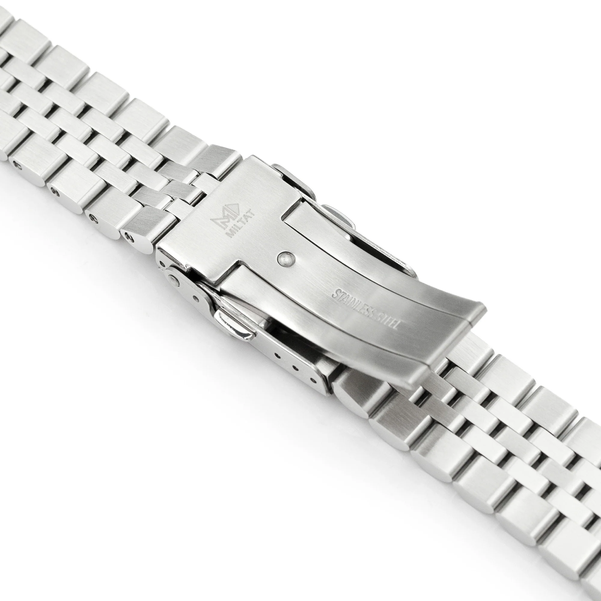 22mm Super-J Louis JUB Watch Band for Seiko New Turtles SRP777 SRP775 SRPA21 (PADI), Stainless Steel - Brushed, Polished Center Links, Diver Clasp - Image 6