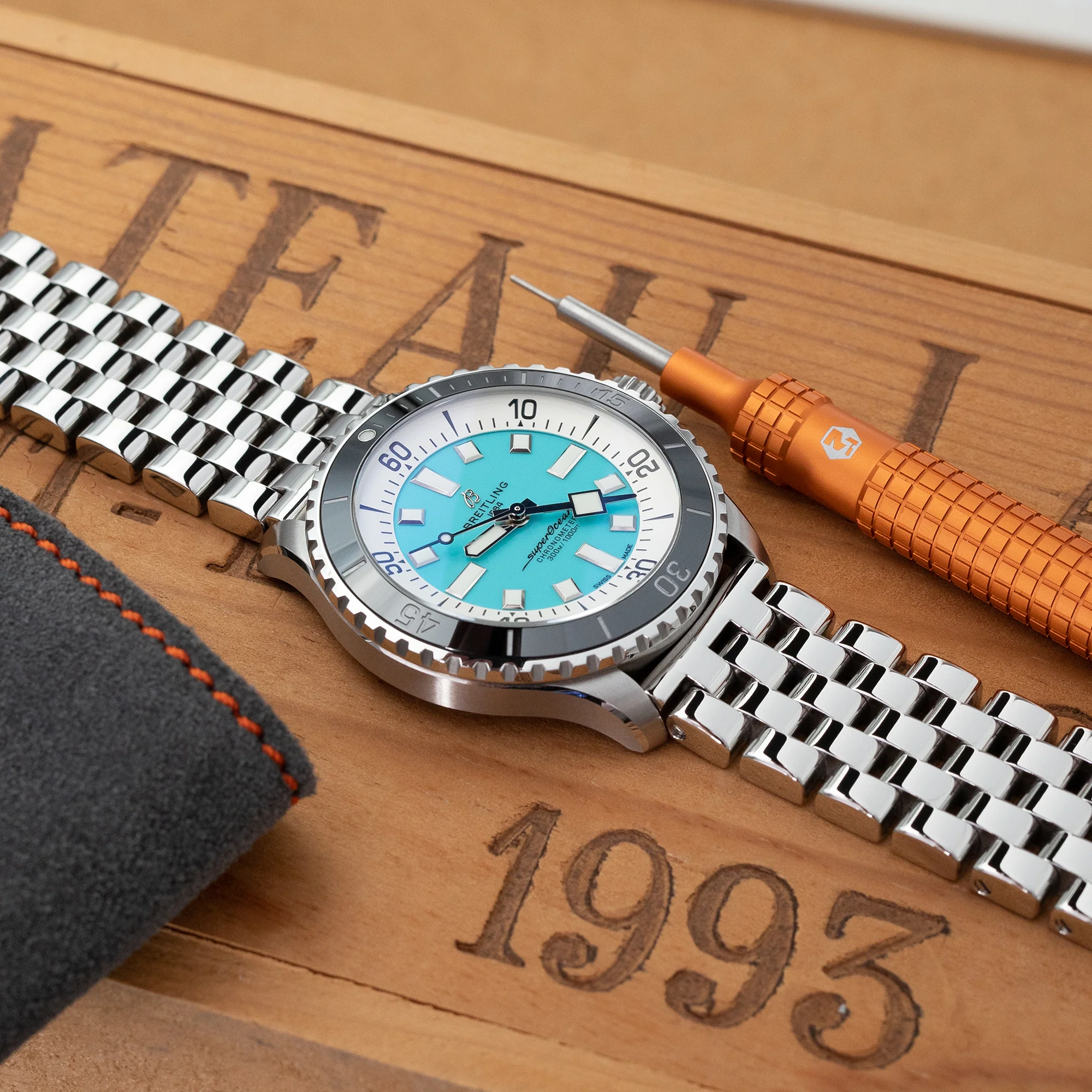 Super Engineer I Polished 316L Stainless Steel Watch Bracelet - Image 3