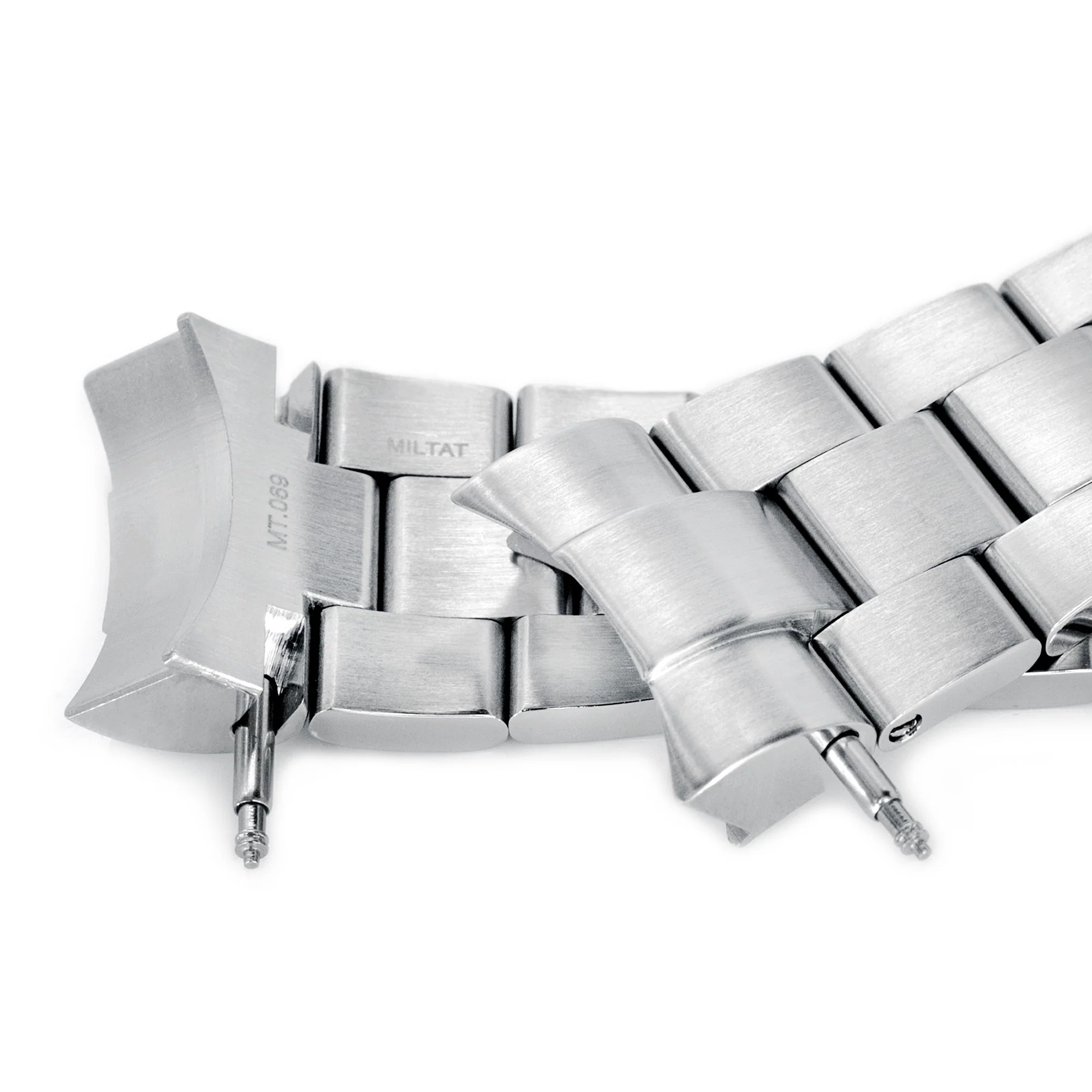 22mm Super-O Boyer Watch Band for TUD BB, 316L Stainless Steel Wetsuit Ratchet Buckle Brushed - Image 3