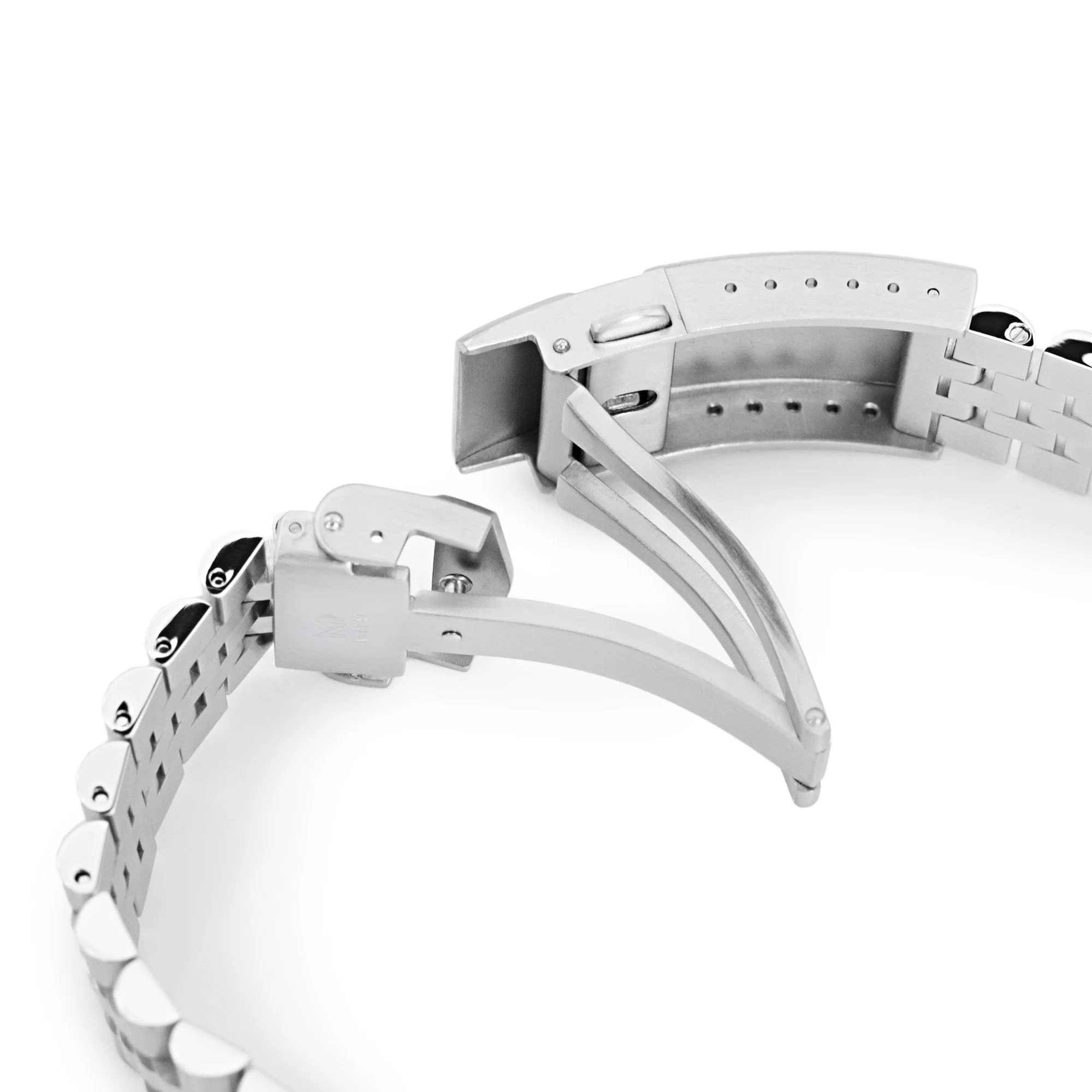 Super-J Louis 20mm Stainless Steel Straight End Bracelet for Watches - Image 6