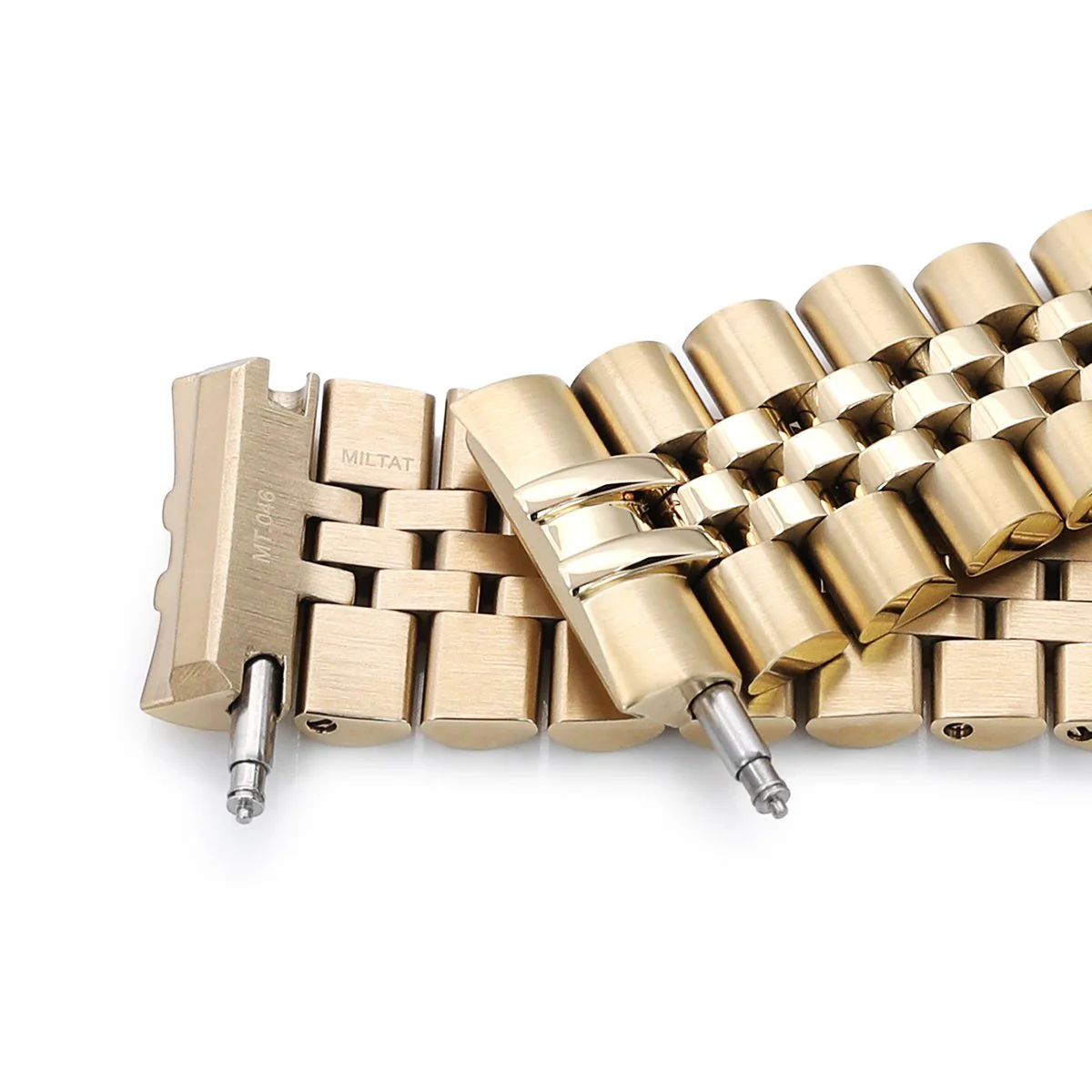 Super-J Louis 22mm Gold Stainless Steel Bracelet for Seiko Turtle SRPC44 SRP777 - Image 5