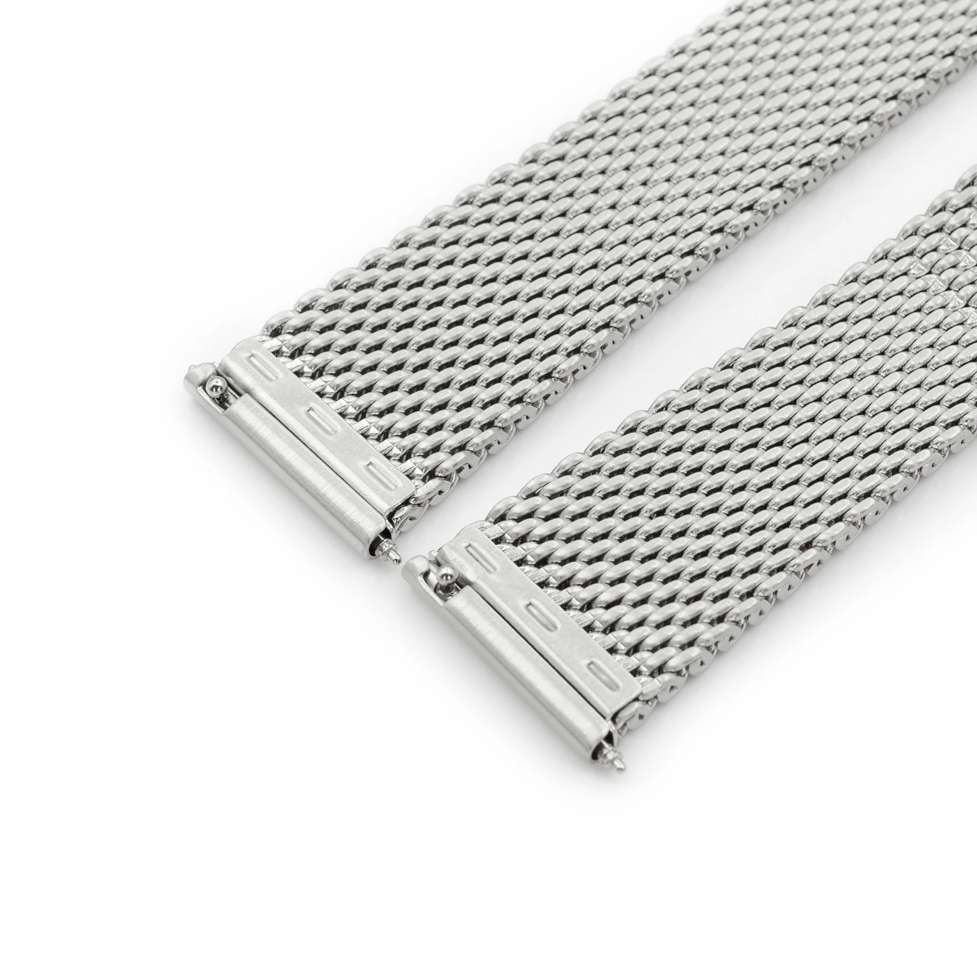 Quick Release Tapered Milanese Mesh Watch Band, 18mm, 19mm, 20mm, 21mm or 22mm, Brushed - Image 8