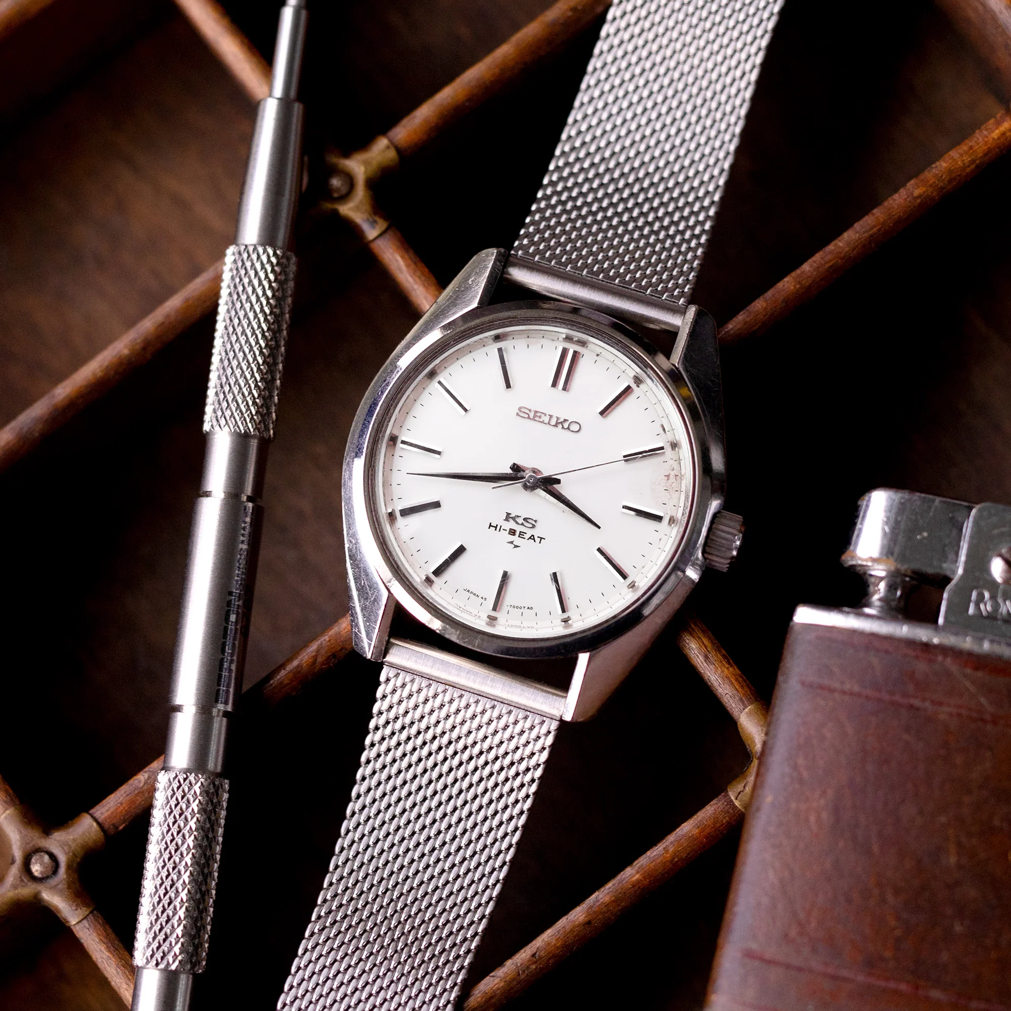 Superfine Quick Release Polished Mesh Watch Band 18mm 22mm - Image 4