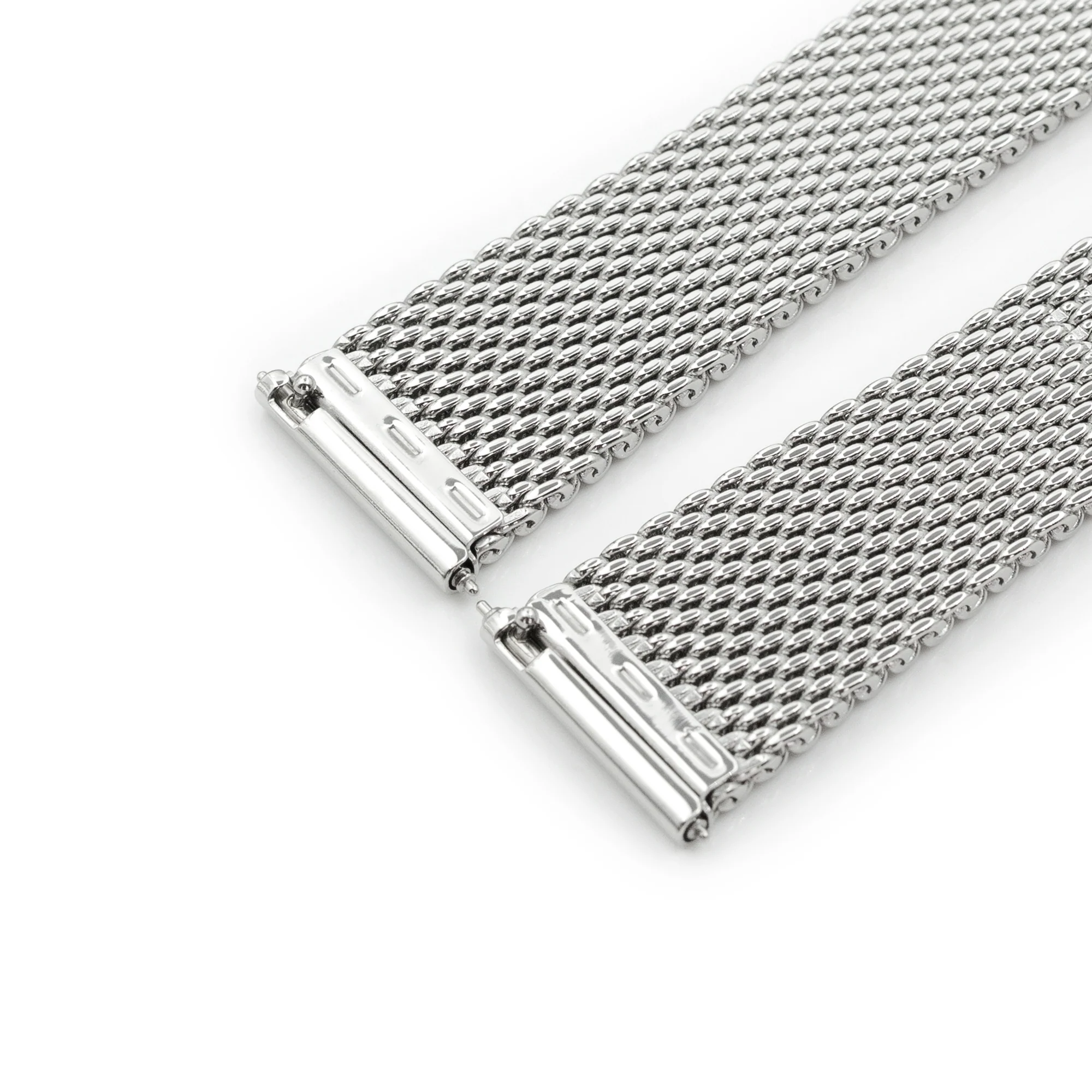 Quick Release Tapered Milanese Mesh Watch Band, 18mm, 19mm, 20mm, 21mm or 22mm, Polished - Image 11