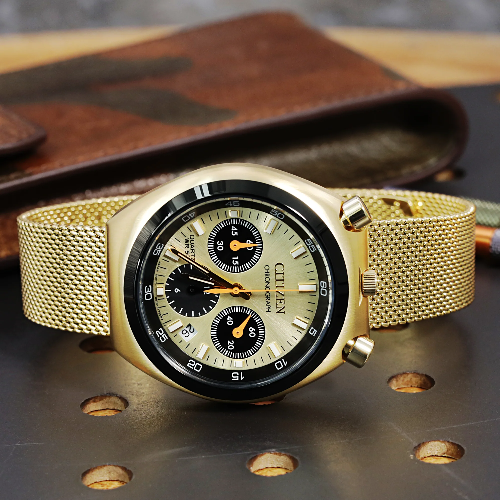 Superfine Quick Release Gold Mesh Watch Band 18mm 22mm - Image 5