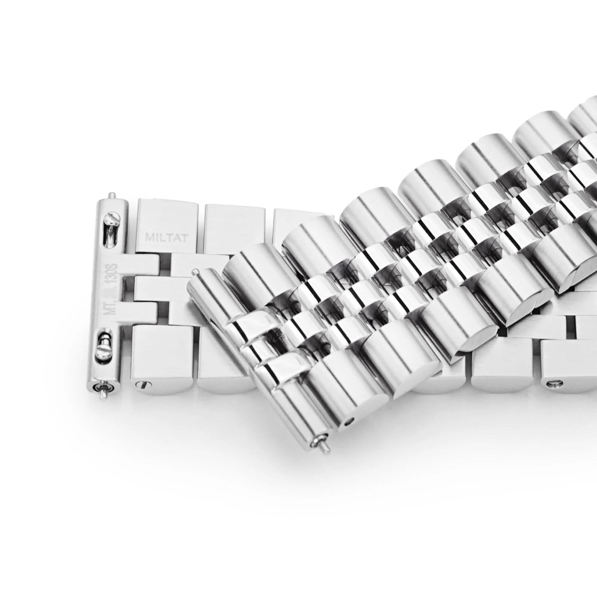 Super-JUB II 18mm 19mm 20mm Stainless Steel Straight End Bracelet - Image 7