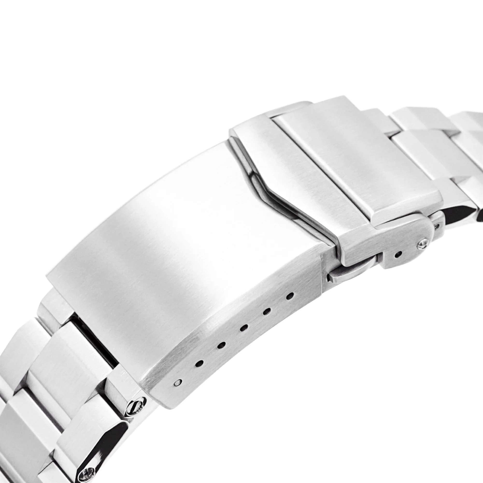 20mm Hexad III QR Watch Band Straight End Quick Release, 316L Stainless Steel Brushed V-Clasp - Image 5