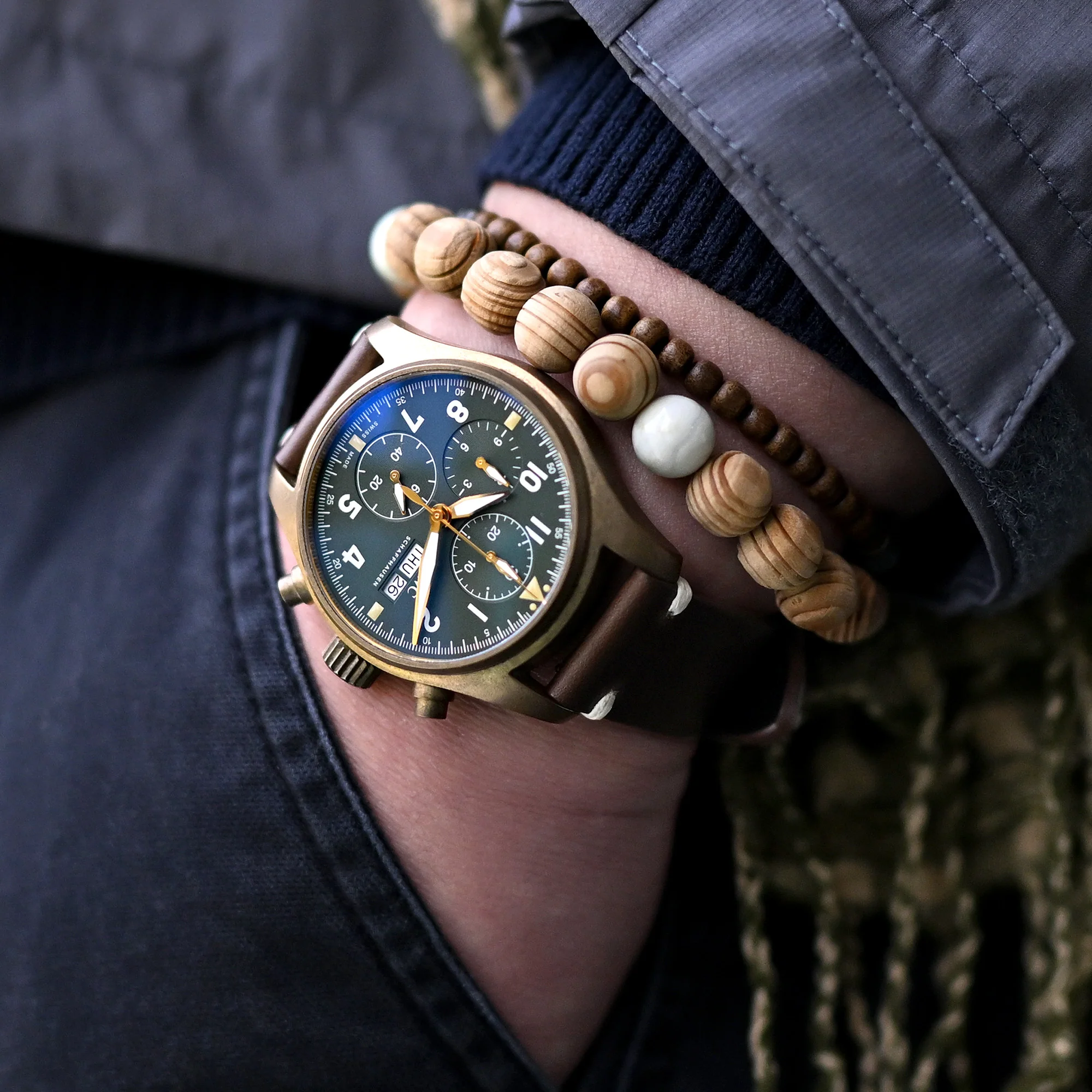 Brown Horween Chromexcel Watch Strap | Twin-Stitch Quick Release | 20mm - Image 3