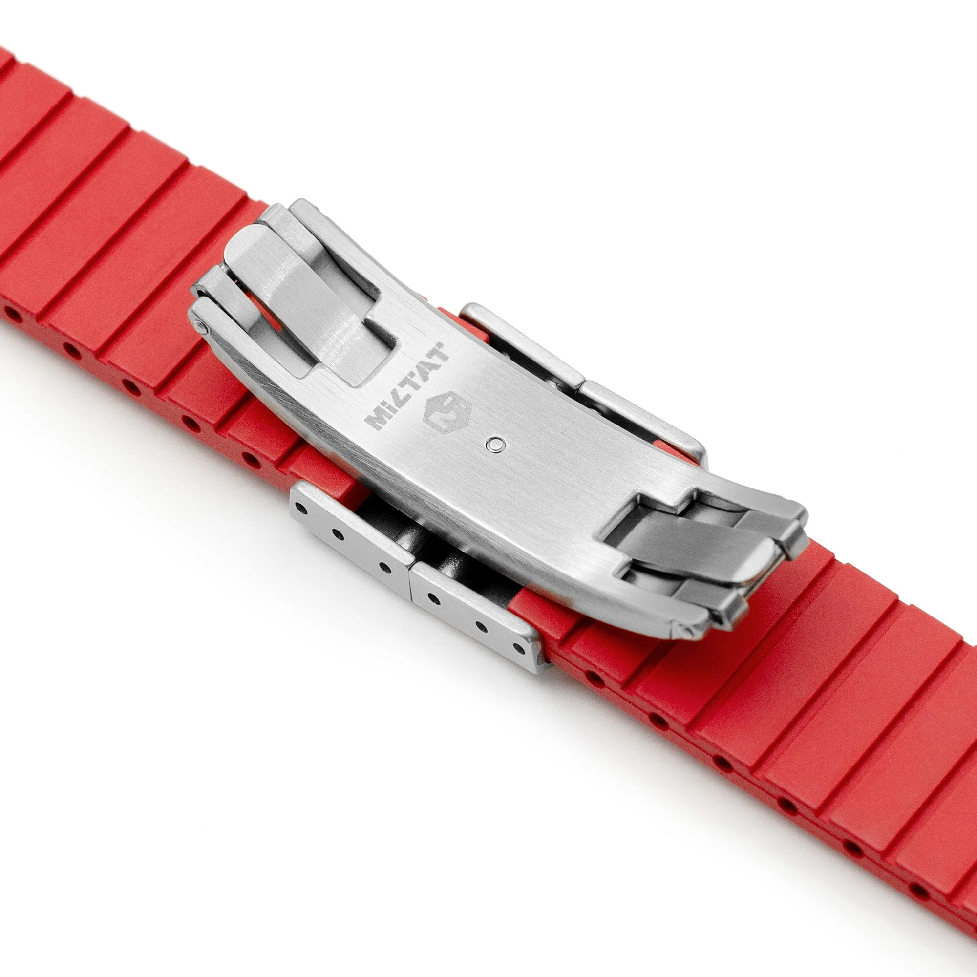 Quick Release FKM26 Red FKM Rubber watch strap - Image 5