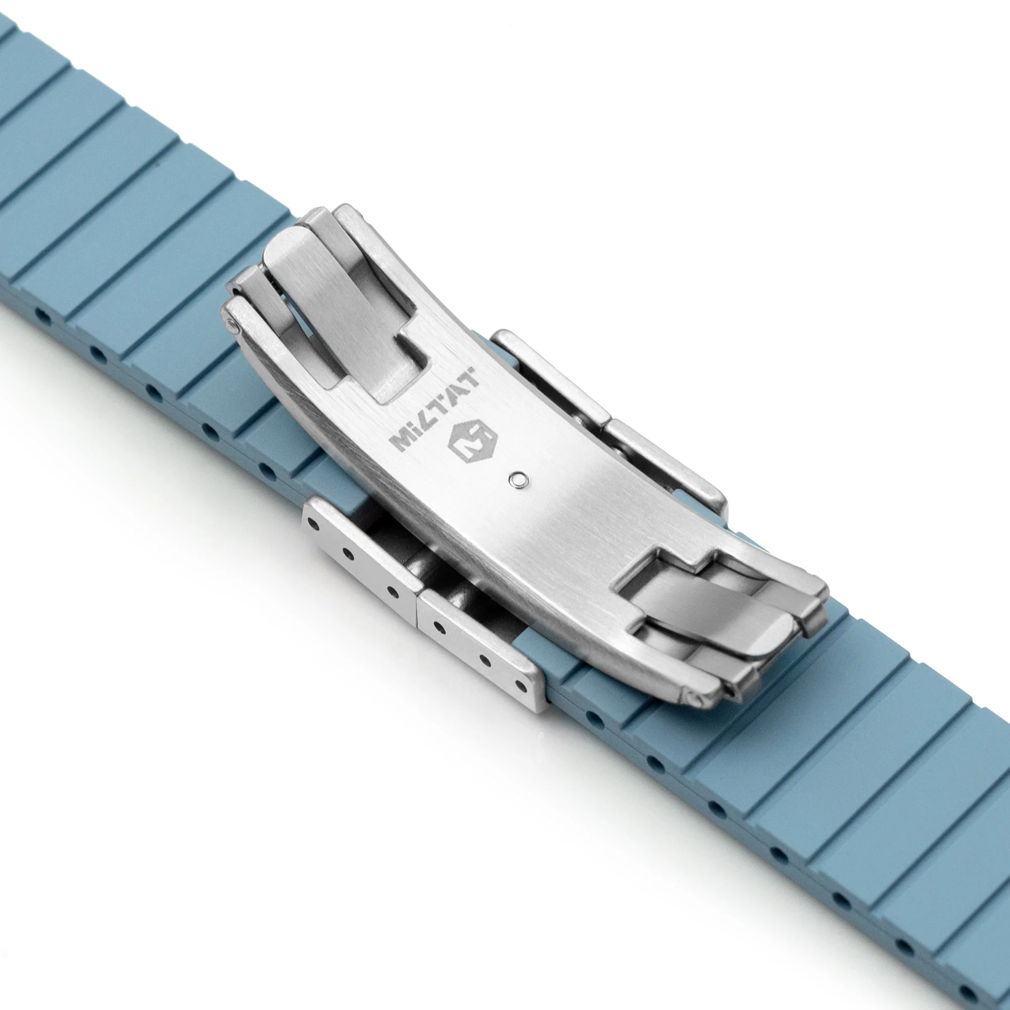 Quick Release FKM26 Slate Blue FKM Rubber watch strap - Image 6