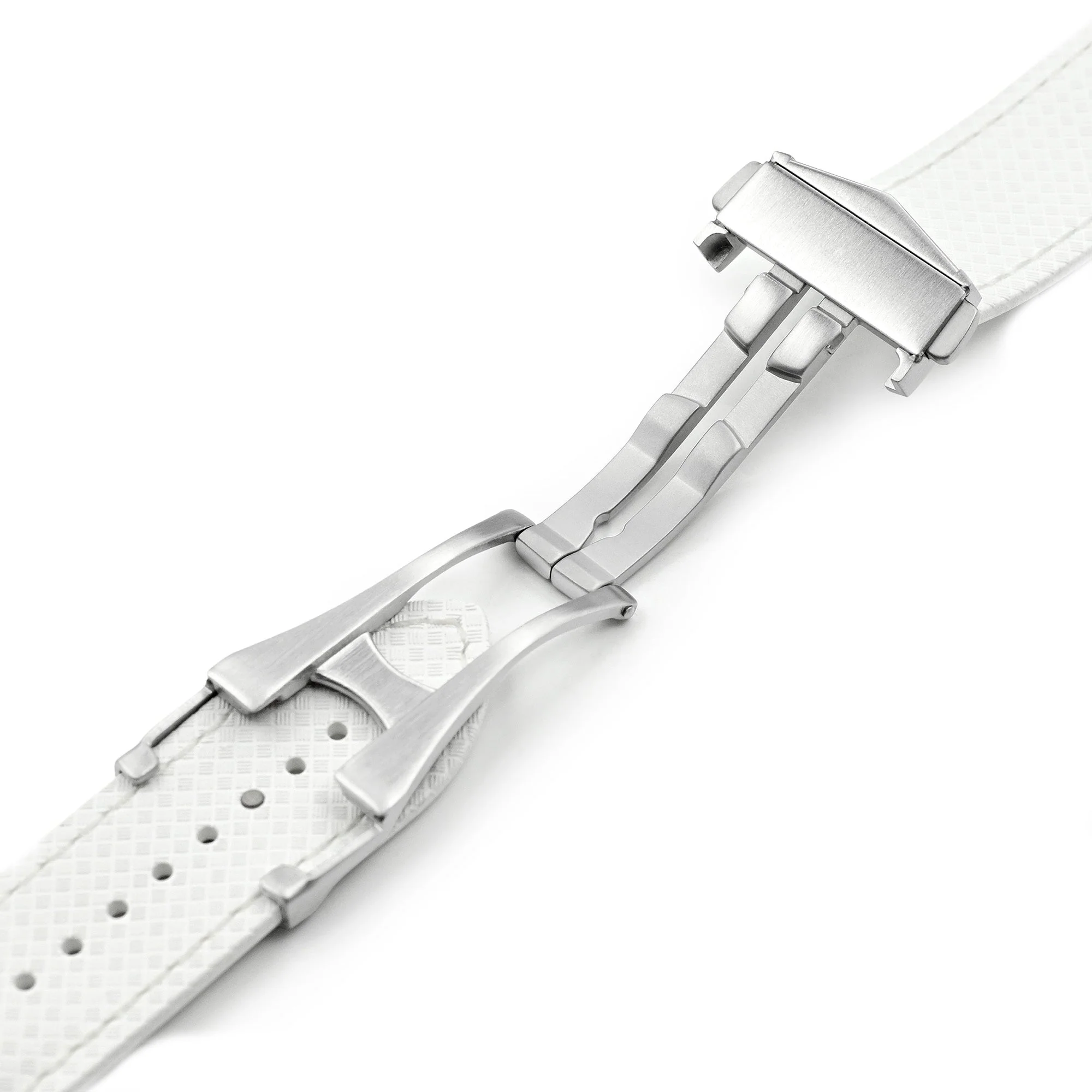 Off White FKM37 Rubber Q.R. Deployant Watch Band, 20mm or 22mm - Image 5