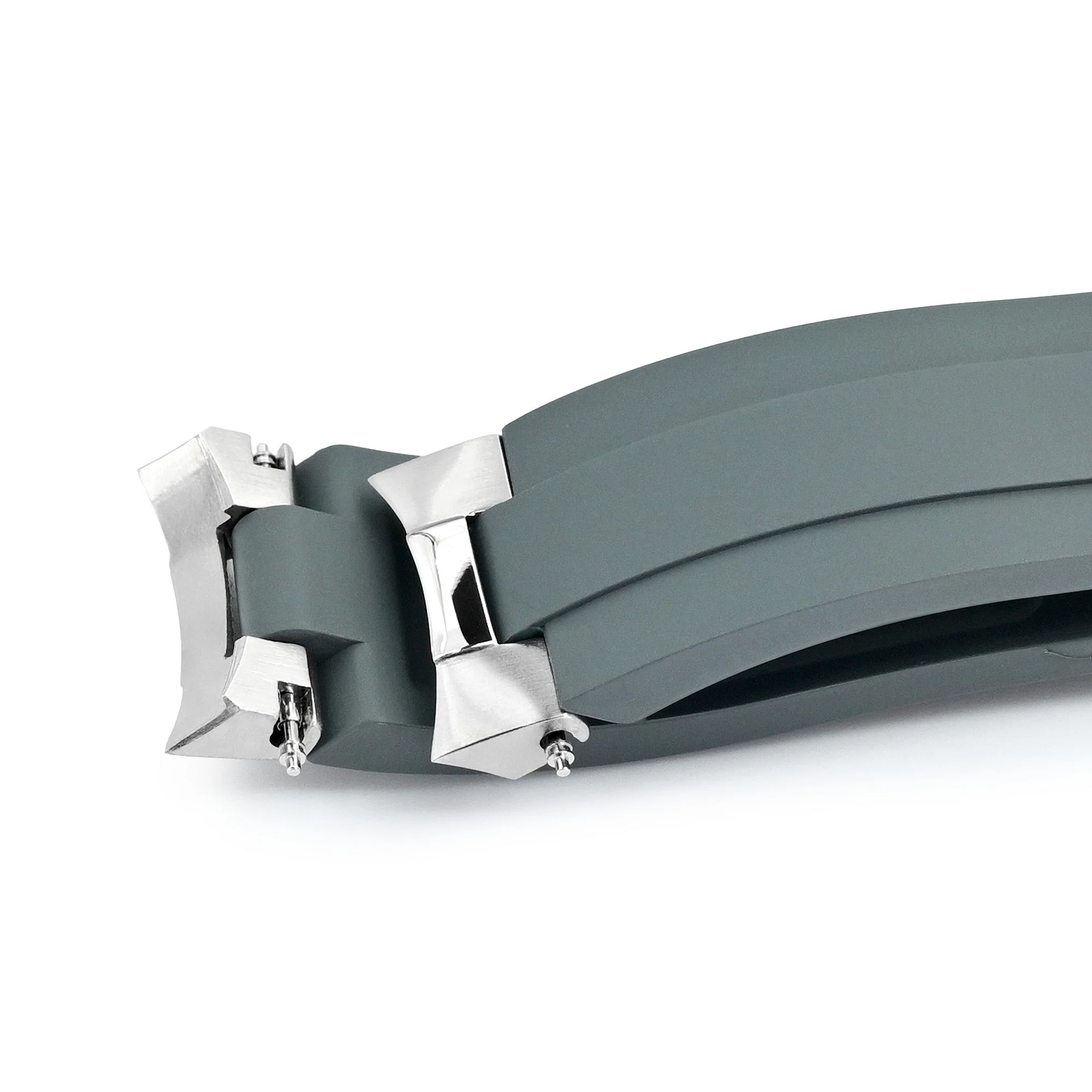 20mm Crafter Blue - MX03-117 Light Grey FKM Rubber Strap With End Links compatible with Seiko Alpinist SARB017 - Image 4