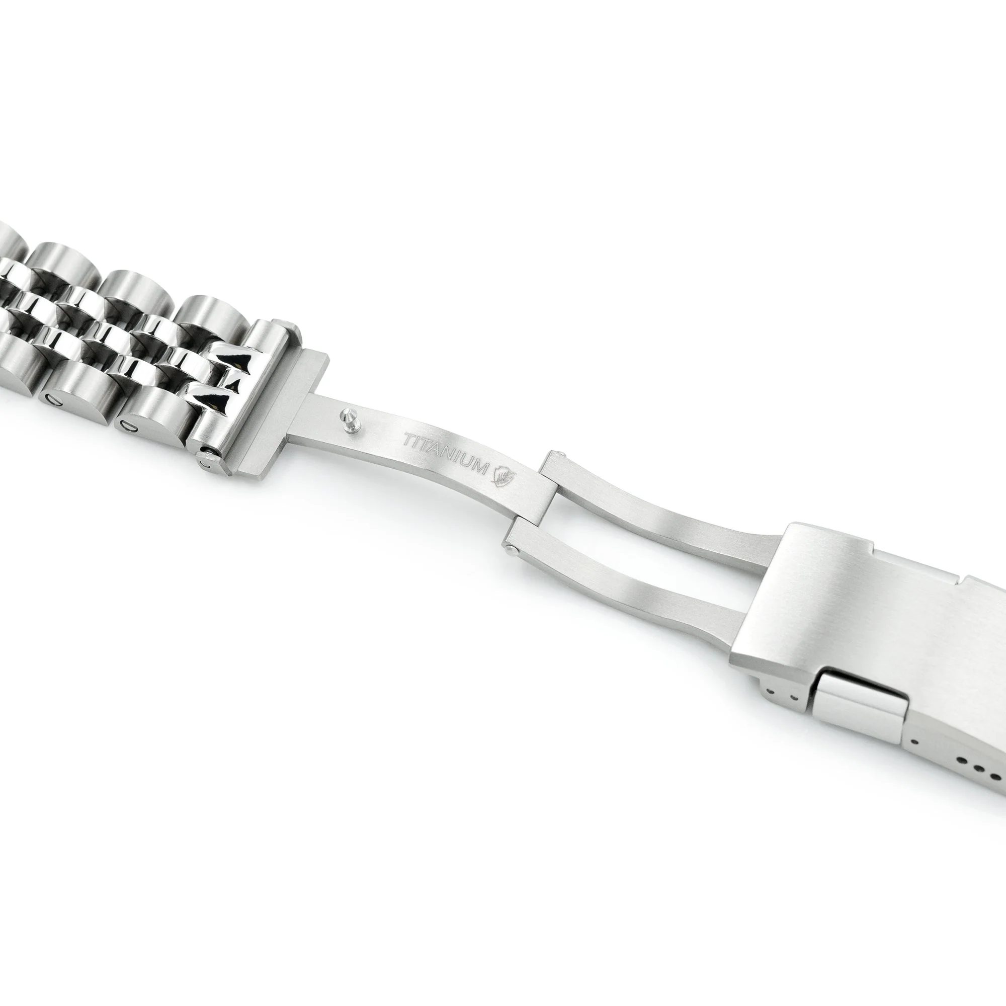 20mm Angus-O2 QR Titanium Watch Band Straight End Quick Release, Brushed Slinea Clasp - Image 10