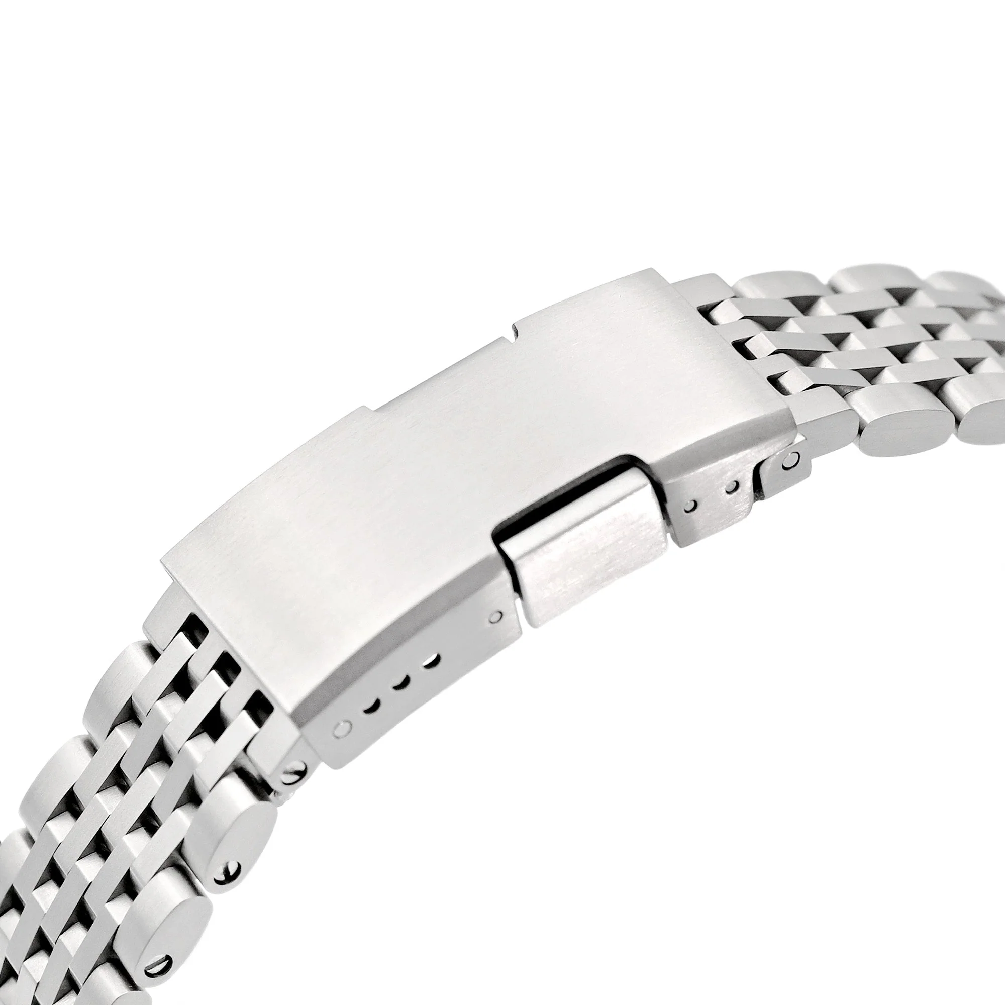 20mm Shima-O2 QR Titanium Watch Band Straight End Quick Release, Brushed Slinea Clasp - Image 4
