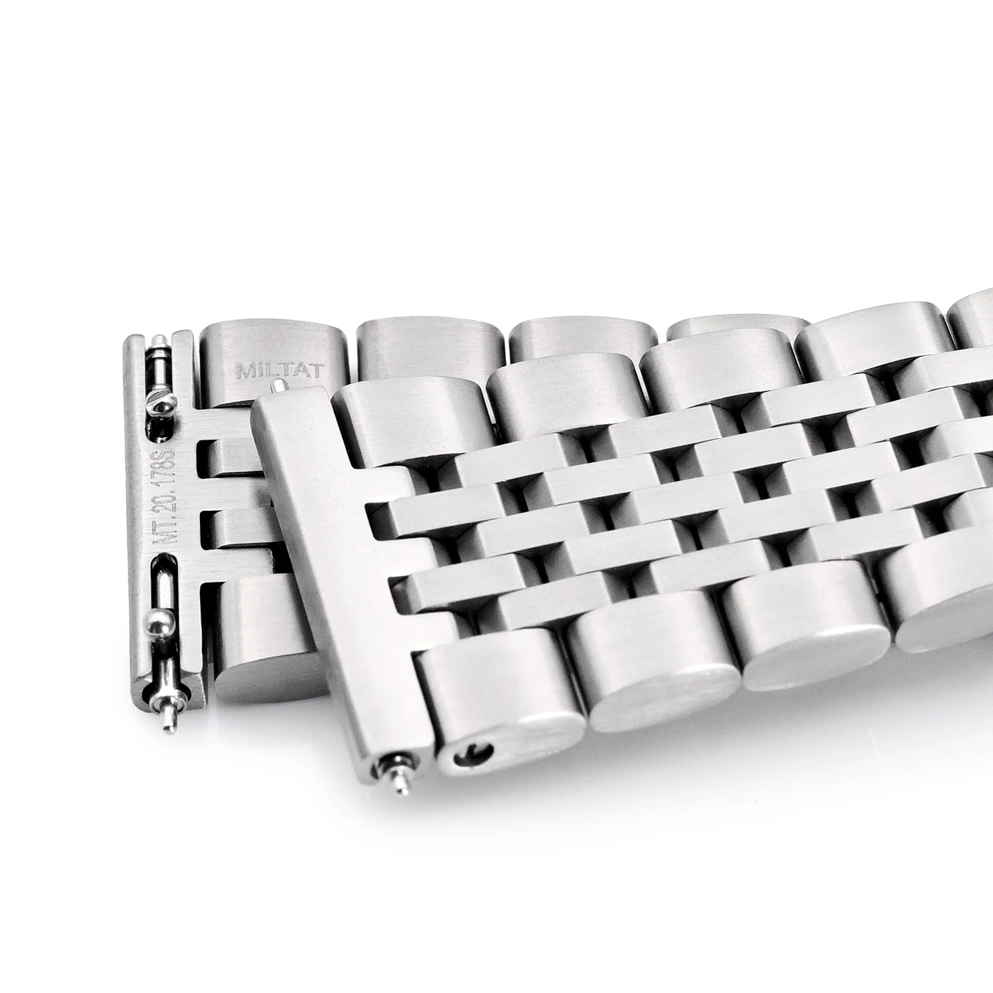 20mm Shima-O2 QR Titanium Watch Band Straight End Quick Release, Brushed Slinea Clasp - Image 5