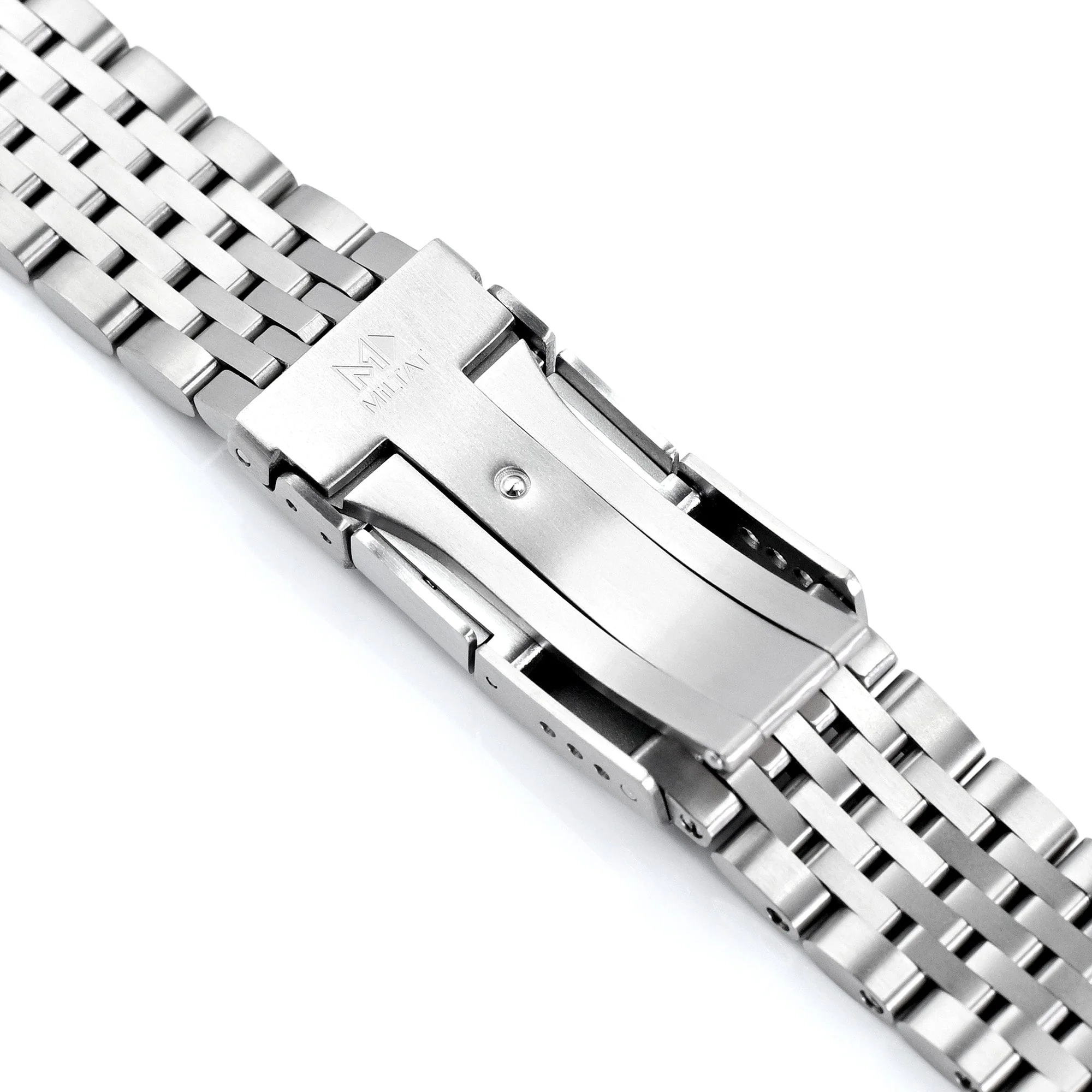 20mm Shima-O2 QR Titanium Watch Band Straight End Quick Release, Brushed Slinea Clasp - Image 7