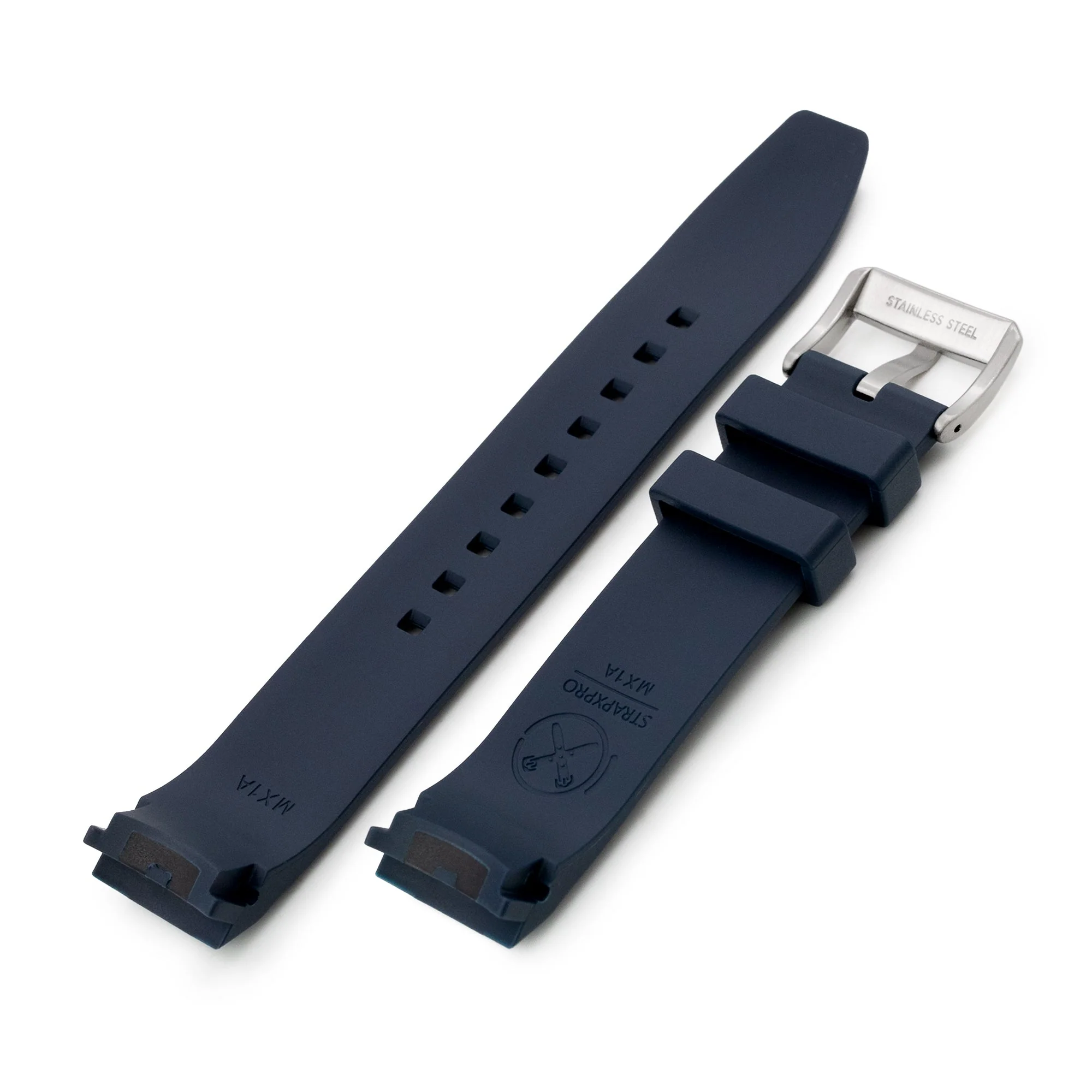StrapXPro Lite - MX1A Rubber Strap for New Seiko Monster 4th Gen., Cloudbrust Blue - Image 4